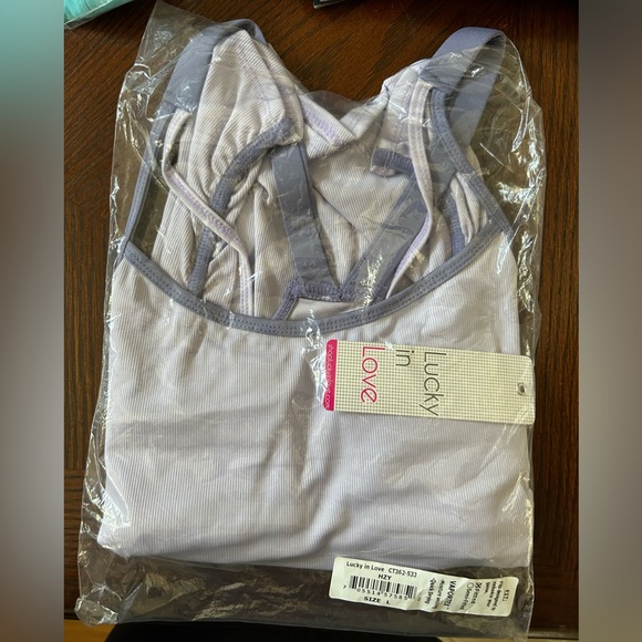 Lucky In Love Bralette Tank Top Size L - Picture 2 of 3